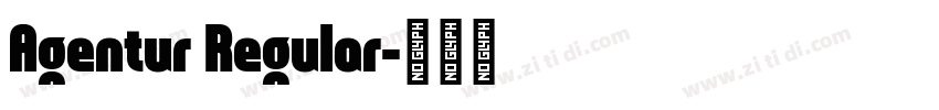 Agentur Regular字体转换